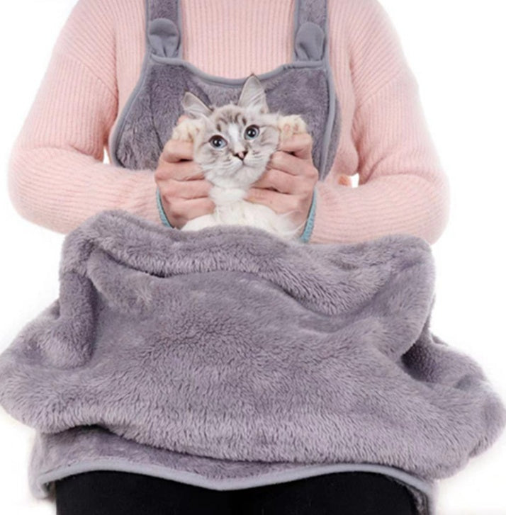 Pet out carrying bag cat cat bag with sleeping chest apron to prevent clothing sticky hair cat clothes