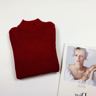 The New Fashion All-match Slim Knitted Top Trendy