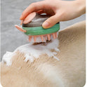 New 2 In 1 Pet Cat Dog Cleaning Bathing Massage Shampoo Soap Dispensing Grooming Brush Pets Supplies