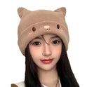 Women's Fashionable Knitted Thermal Head Cover Hat