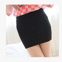 Fashion Women Ladies Sexy Summer Packs Hip Pencil Skirt High Waist Pleated Elastic Slim Mini Skirts for Office Party