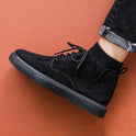 High-top British tooling casual shoes