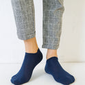 Men's Boat Socks Polyester Cotton Breathable Invisible Boat Socks Men's Solid Color