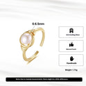 Romantic Natural Baroque Freshwater Pearl Ring