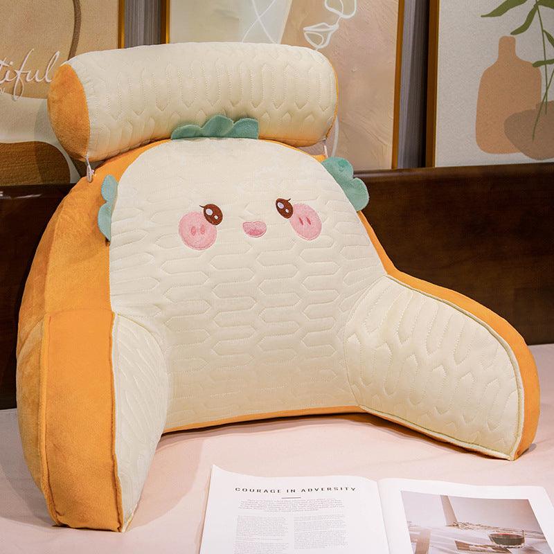 Ice Bean Latex Pillow Bedside Cushion Soft Bag
