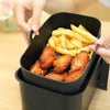 2 PCS Air Fryer Silica Gel Baking Pan Dual Basket Liner Handle Baking Oven New