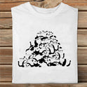 Dinosaur Animal Cartoon Print Short-sleeved T-shirt