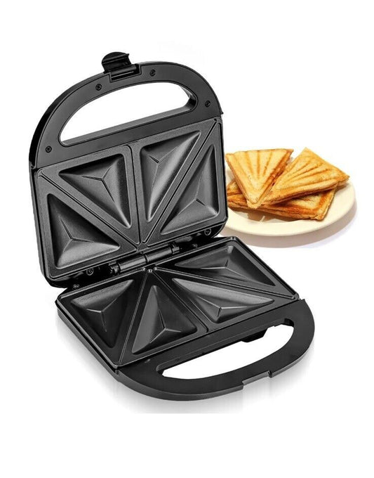 Geepas 750W Toastie Maker 2 Slice Sandwich Toaster Machine Non-Stick Easy Clean