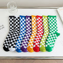 Women's Chessboard Fashion Tube Socks