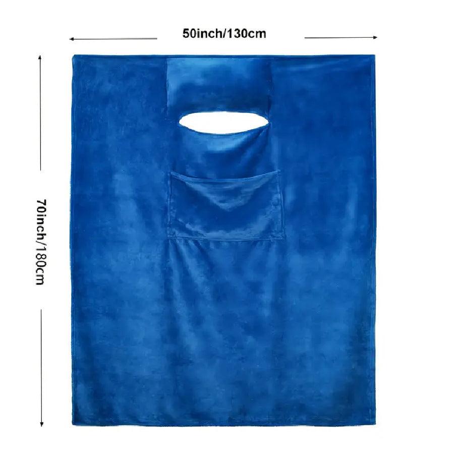 Car Airable Cover Flannel Soft And Comfortable Lazy Blanket With Pillow