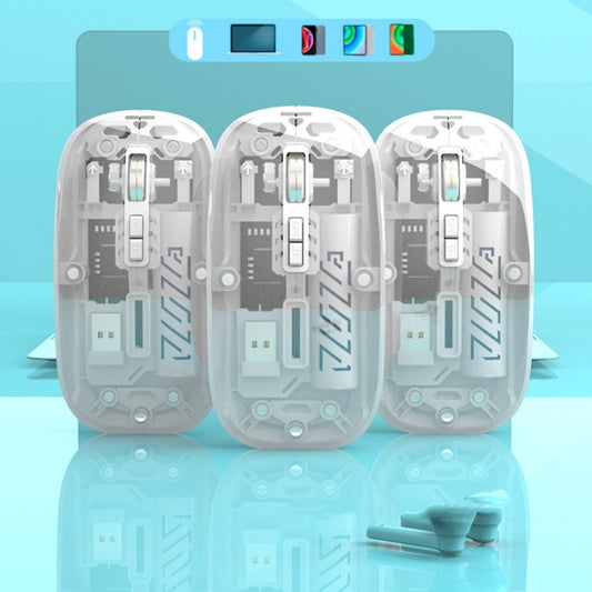 Wireless Transparent Typec Charging Mouse