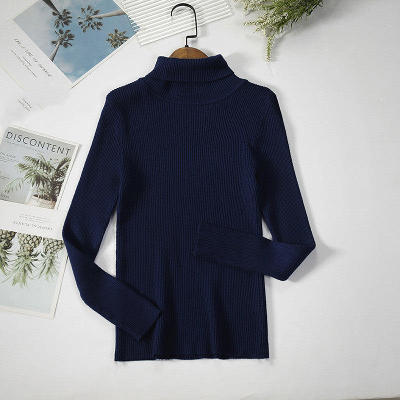 Bottoming Shirt Women's Long-sleeved Pullover All-match Slim-fitting Tight-fitting Sweater