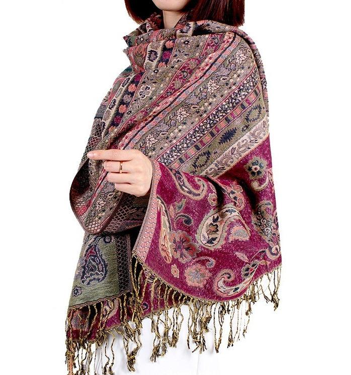 New Cashew Jacquard Air Conditioning Sunscreen Travel Shawl For Women