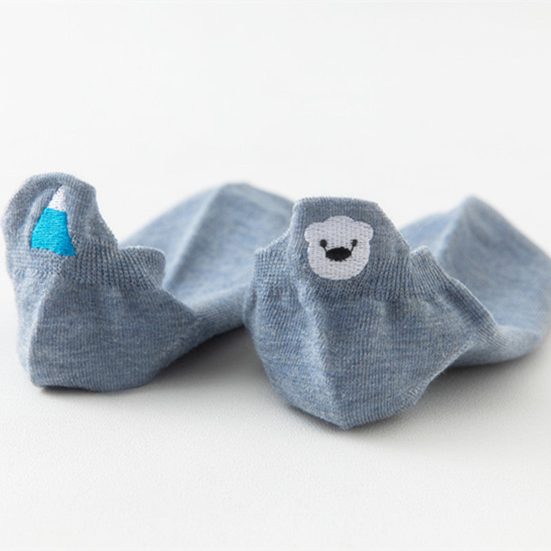 Spring And Summer Cotton Cartoon Boat Socks