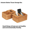 Rattan Tissue Box Multi-purpose Simple Home