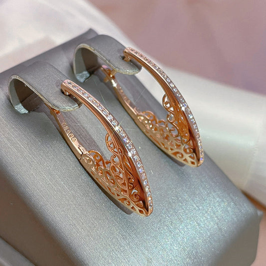 Fashion Distinctive Rose Gold Women's Earrings