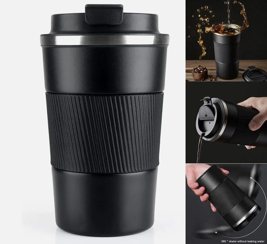 510ML Leakproof Insulated Thermal Travel Stainless Steel Coffee Mug Cup Flask