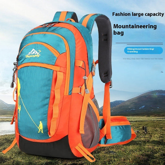 Nylon Fabric Outdoor Sports Mountaineering Hiking Camping Multi-functional Outdoor Backpack