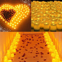 24PCS Led Tea Lights Candles LED FLAMELESS Battery Operated Wedding Party