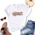 Women's Printed Short-sleeved T-shirt For Pre-wedding Bachelor Party