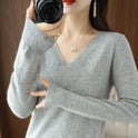 Women's Sweater Knit Bottoming Shirt Autumn And Winter Short Long Sleeves Slim Slimming