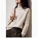 Women's Turtleneck Cashmere Sweater Thickened