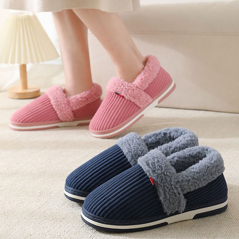 Heat Patches Heel Cotton Slippers Men's