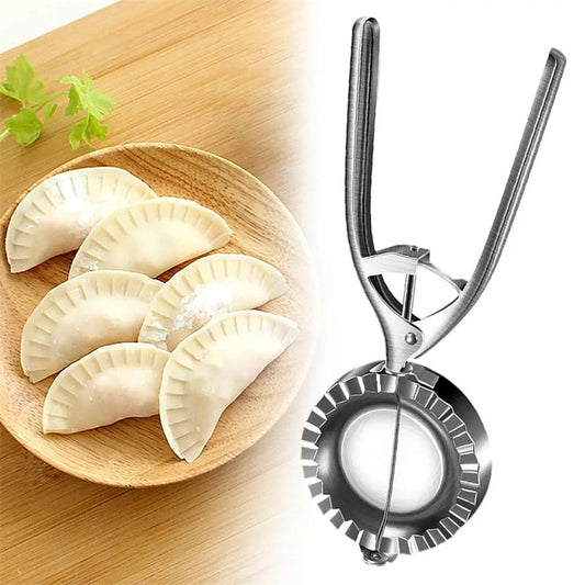 Kitchen Dumpling Mold Stainless Steel Dumpling Machine Pressing Home Baking Tool Skin Press Tool Dumpling Noodle Manual Kitchen Gadgets