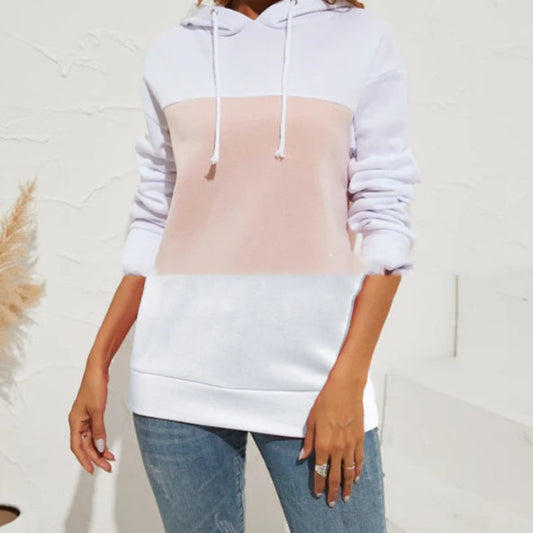 Multi Color Hooded Sweater Long Sleeve