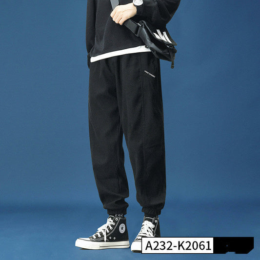 Drawstring Overalls Loose-fitting Sports Pants With Small Feet For Boys