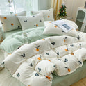 Soft Pastoral Style Double-layer Yarn Four-piece Bedding Set