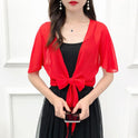 Women's Summer Thin Short Shawl Chiffon Shirt