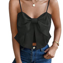 Camisole Belly-covering Bow Women's Top