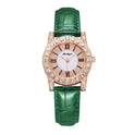 Women's Korean-style Diamond-embedded Creative Watch With Roman Scale