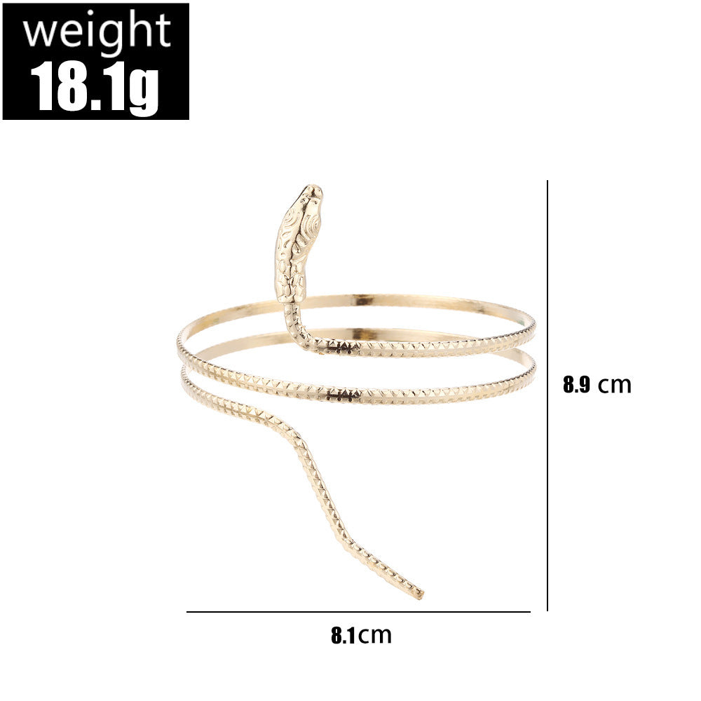 Personality Trend Double-layer Snake-shaped Armband Bracelet