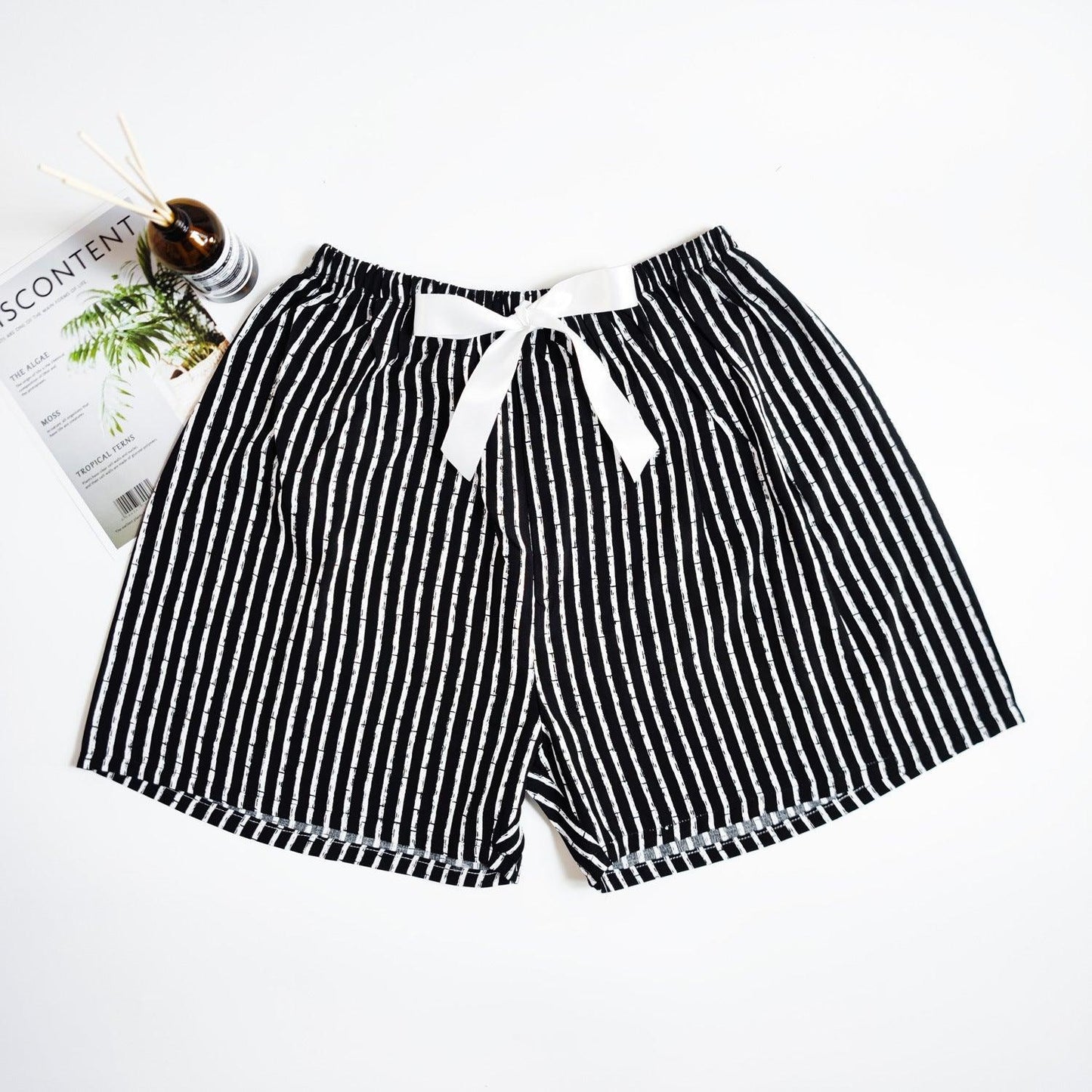Women's Cotton Silk Shorts Plus Size Homewear Beach Pants
