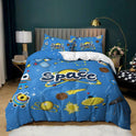 Spaceship Rocket Pattern Down Quilt Cover Suit Digital Printing Bedding For Kids Bedroom