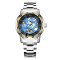 Steel Strip Hollow Gold Manual Mechanical Watch