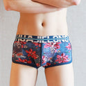 Men's Underwear Cotton Breathable Mid Waist Boxer Briefs