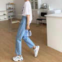 New Loose High Waist Straight Pants Mop Trousers
