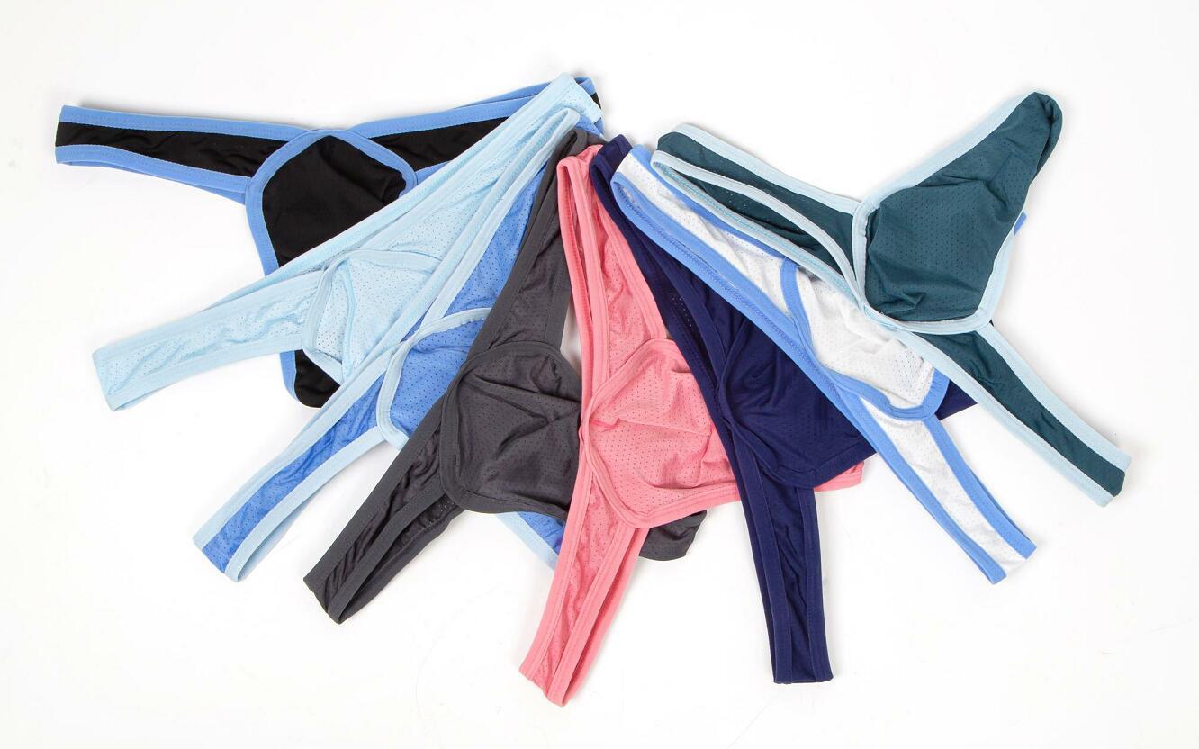 Mesh Breathable Ding Men's Low Waist Panties