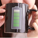 Battery display thermal temperature cup temperature sensitive color cup ceramic coffee mug