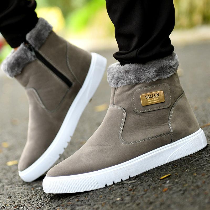 Winter snow boots short boots high-top men's shoes