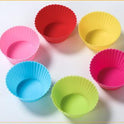 Nonstick Reusable Silicone Cupcake Liners Baking Cups 12 Pieces