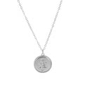 Rose coin single layer rose design simple clavicle chain