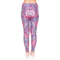 Printed high-rise sport cropped trousers