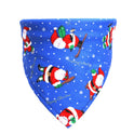 Pet Dog Christmas Print Triangle Scarf