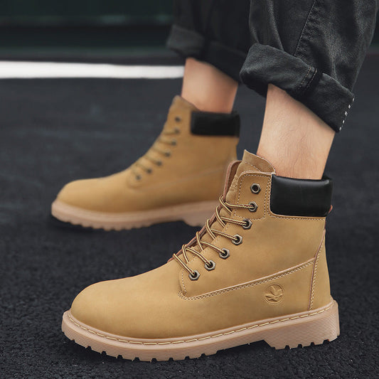 Autumn And Winter High-top Martin Boots Leather