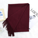 Annual Meeting Warm Cashmere Tassel Scarf