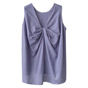 Sleeveless Shirt Loose Mid-length Top